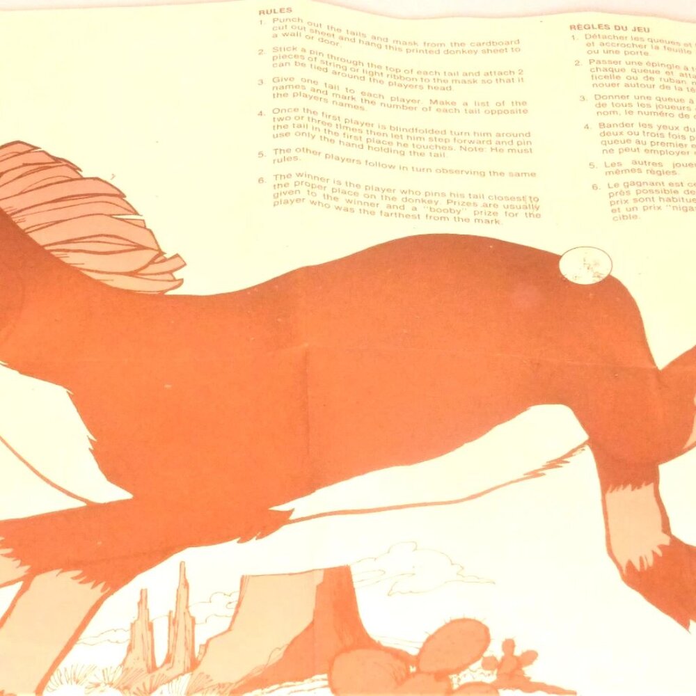 Complete 1981 PIN the TAIL on the DONKEY Game Waddington's Party Games #491 - Picture 2 of 14